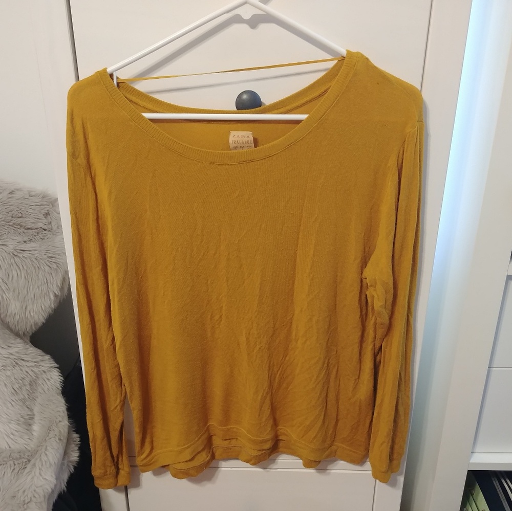 Zara Trafaluc Goldenrod Long Sleeve Shirt